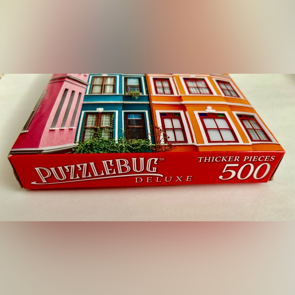 New Old Houses in Fener District Istanbul, Turkey Puzzle 500 Pieces 20" x 12" - Picture 3 of 9